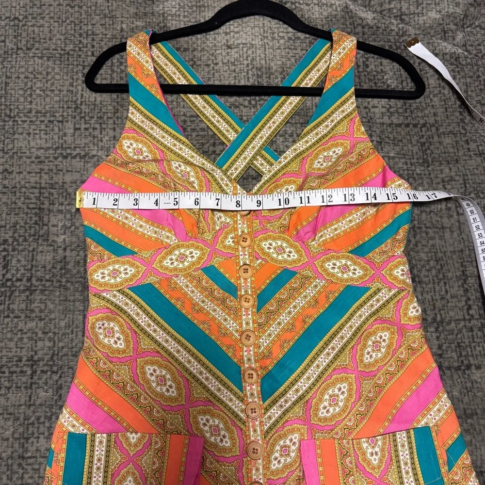 🌸 Nanette Lepore Size 8 Silk Cotton Blend Top – Boho Retro Style 🌸 - Picture 9 of 10